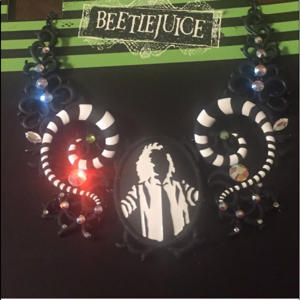 Beetlejuice Choker Necklace tim Burton Goth Witch vintage gothic Betsey Johnson